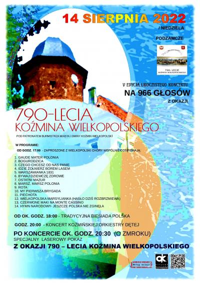 KONCERT NA 966 GŁOSÓW Z OKAZJI 790 - LECIA KOŹMINA WIELKOPOLSKIEGO