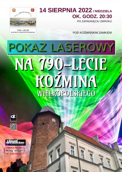 LASEROWY POKAZ ŚWIATEŁ NA 790 - LECIE KOŹMINA WIELKOPOLSKIEGO