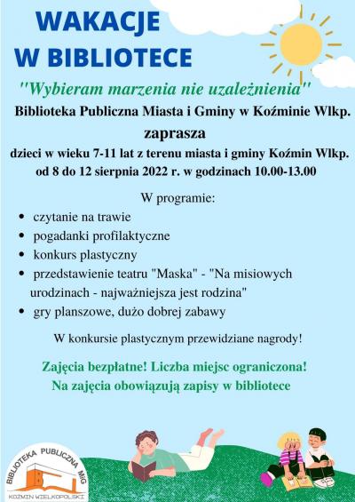 WAKACJE W BIBLIOTECE