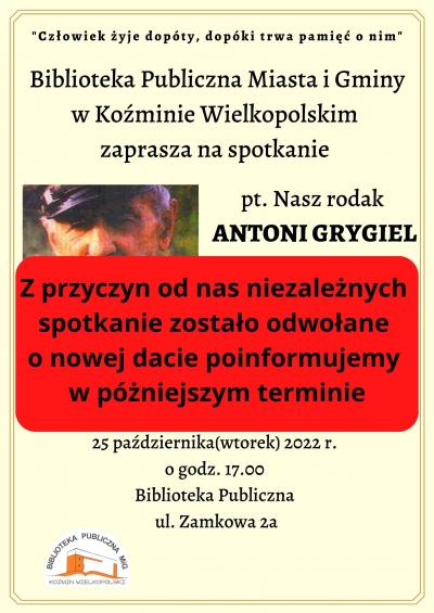 WSPOMNIENIE O POWSTAŃCU WIELKOPOLSKIM W BIBLIOTECE